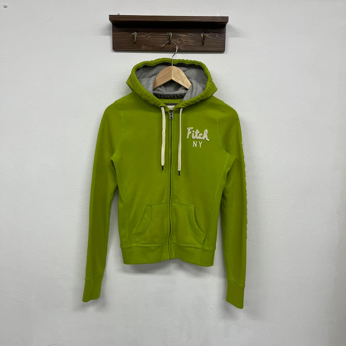 아베크롬비 y2k 여리핏 말차라떼 대대장 러블리힙 후드집업 희귀져지(S) 상품이미지4