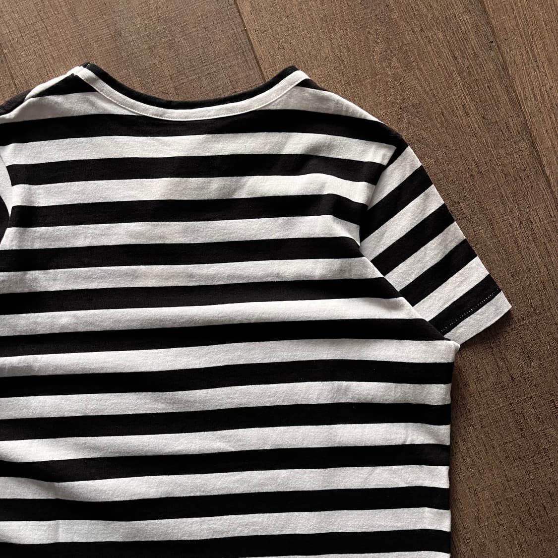 Velour Pattern Stripe Half T 상품이미지7