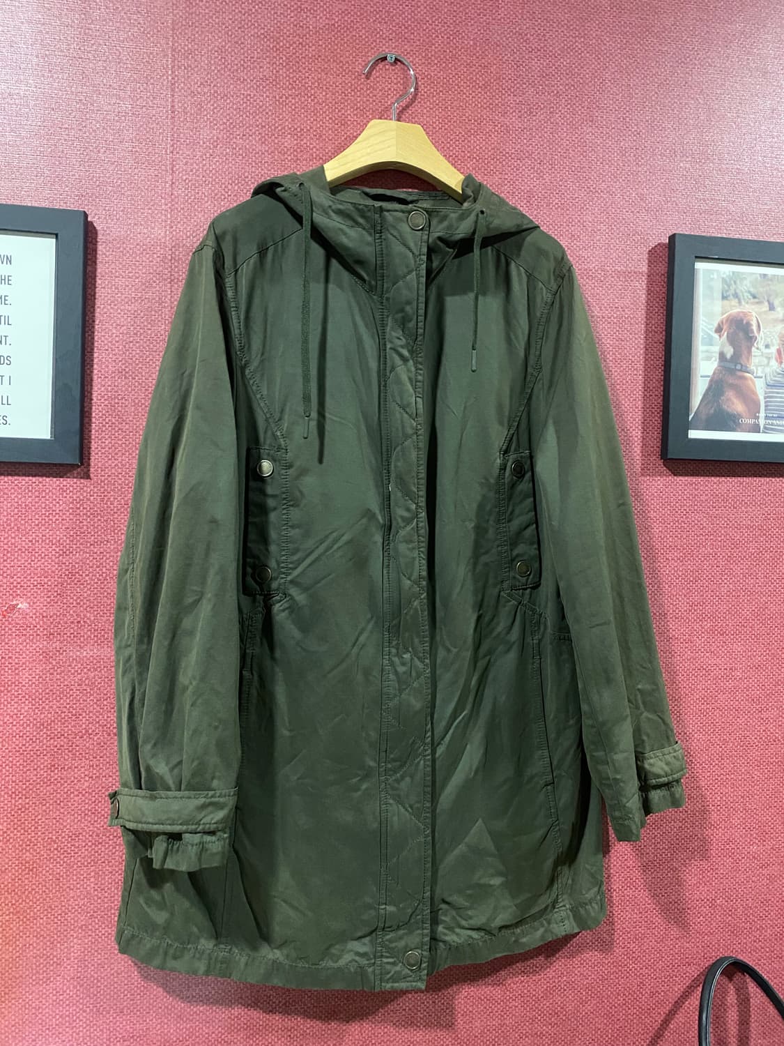 아메리칸 이글 카키 후드 야상 M 상품이미지1