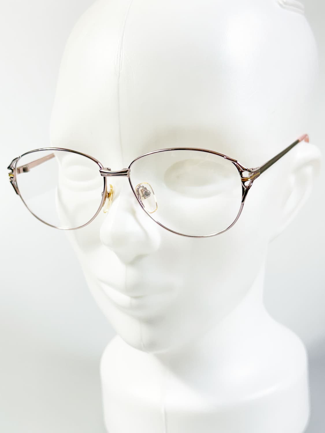 DASH 핑크 메탈 슬림 오벌 프레임 빈티지 안경 상품이미지8