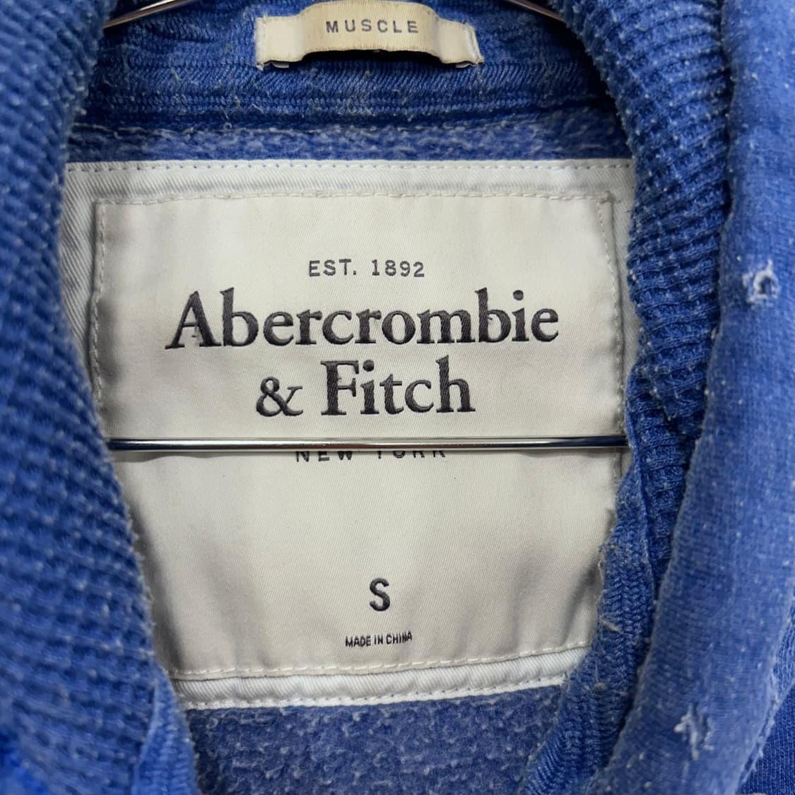 아베크롬비 머슬핏 빈티지 와펜 후드집업 상품이미지3