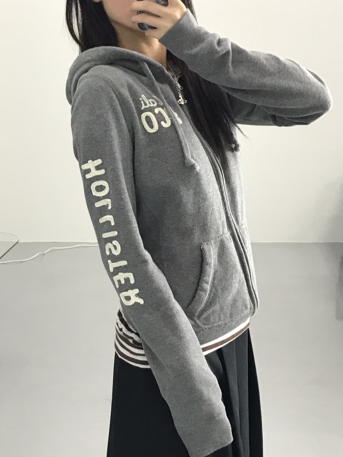 Hollister Cotton Zip Up Hoodies 상품이미지2