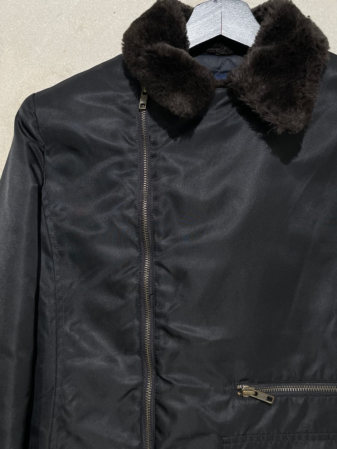 랄프 랄프 로렌 블랙 무스탕 누빔 자켓 상품이미지2