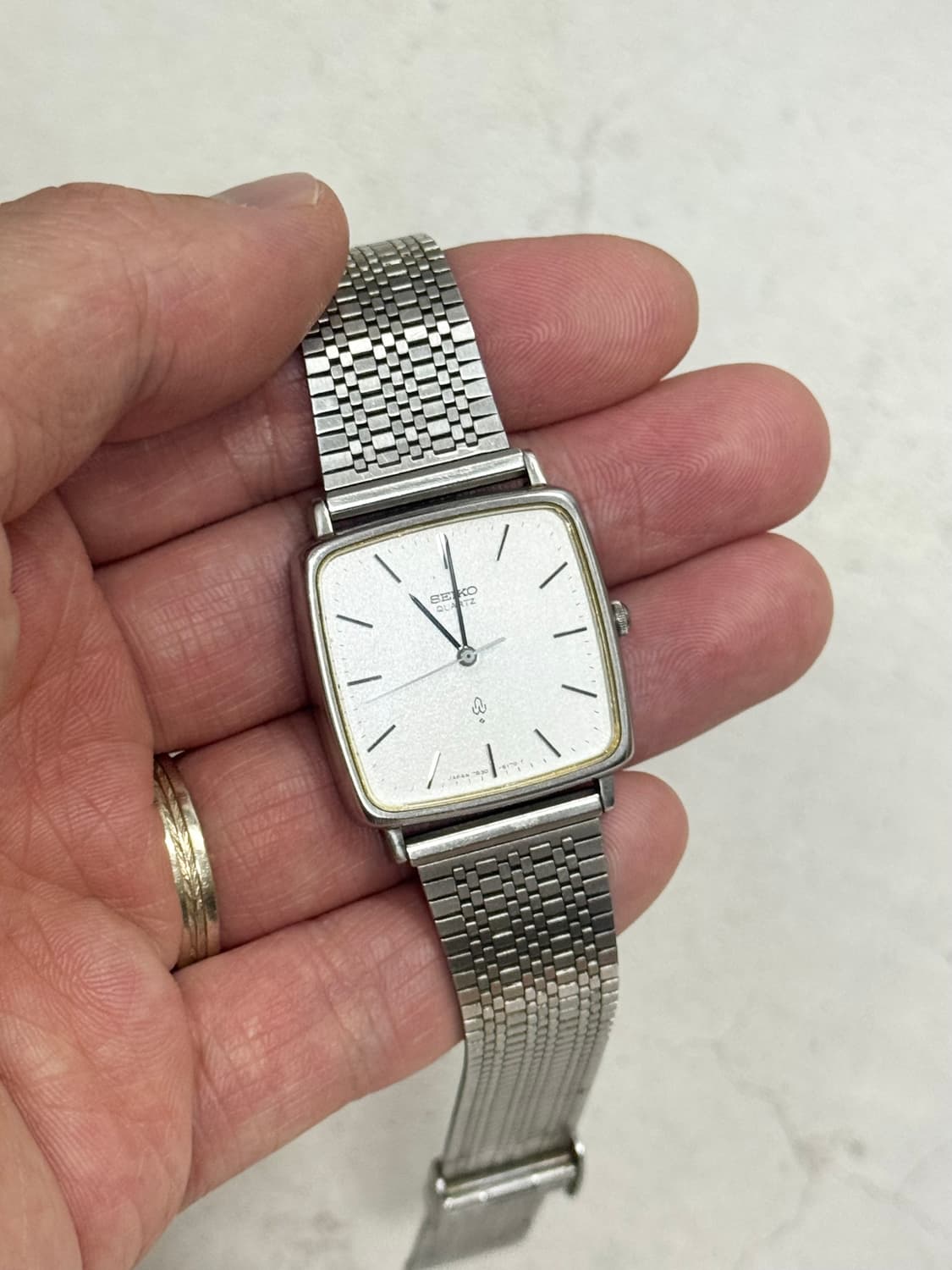 80s 빈티지 세이코 탱크 쿼츠 상품이미지8