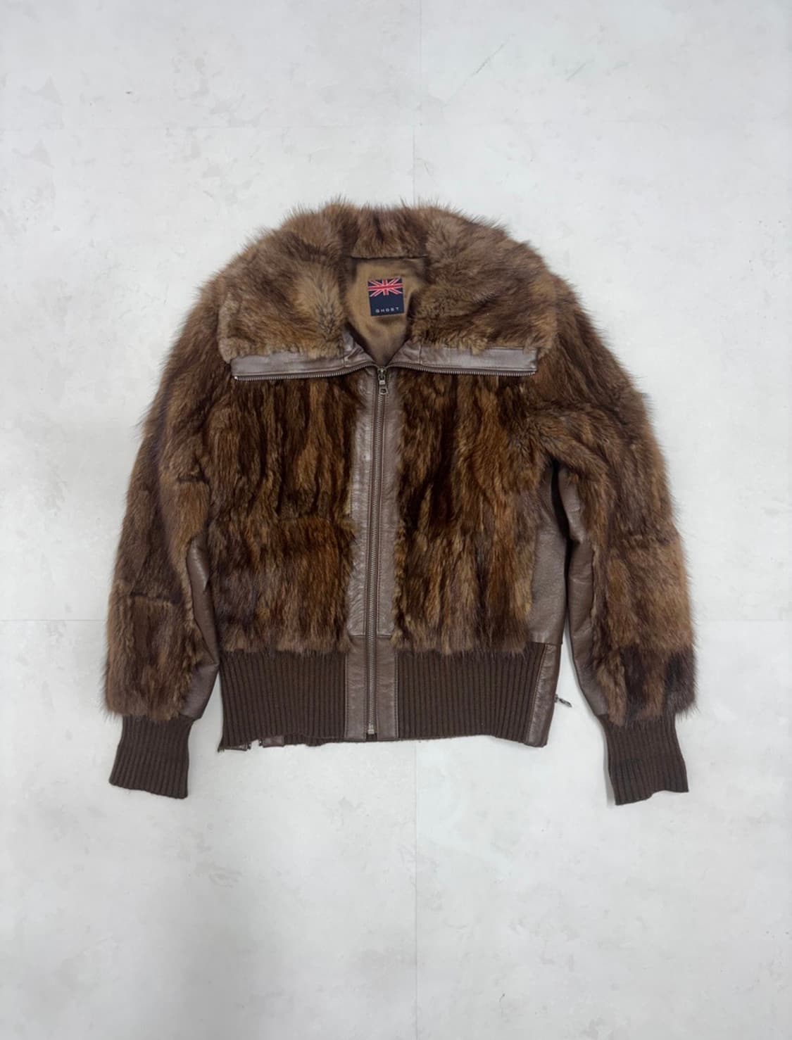 브라운 퍼&가죽자켓 상품이미지2