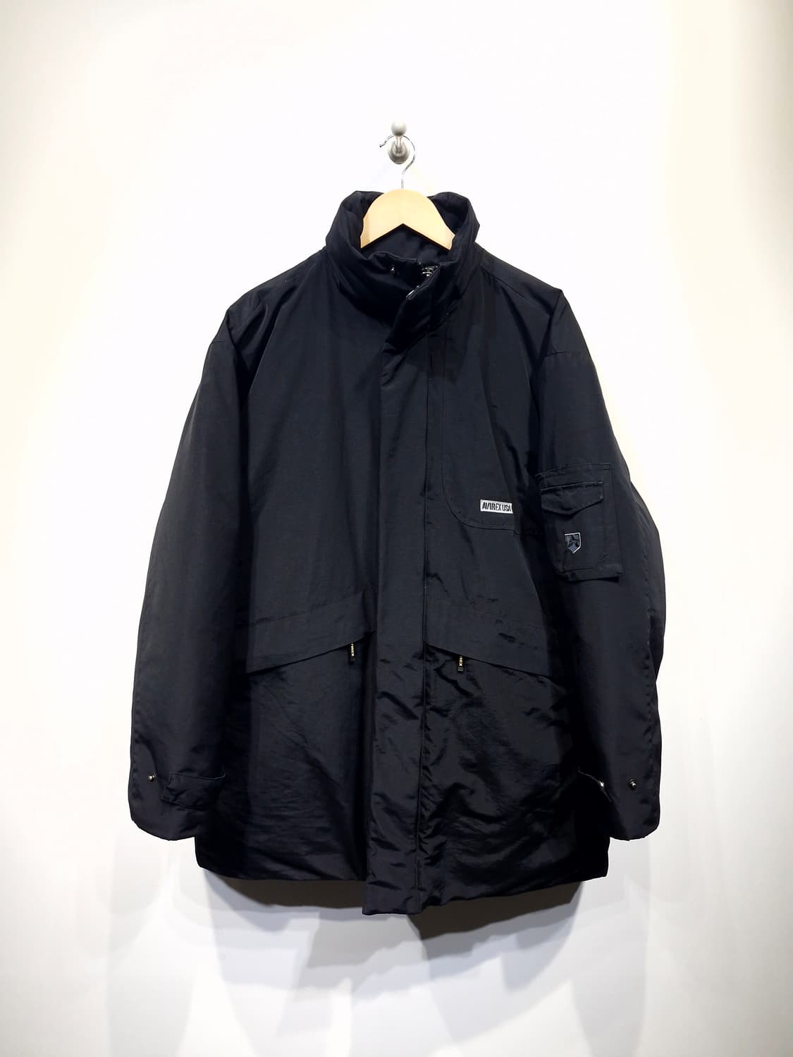 아비렉스(Avirex)로고 밀리터리 덕다운 패딩 상품이미지1