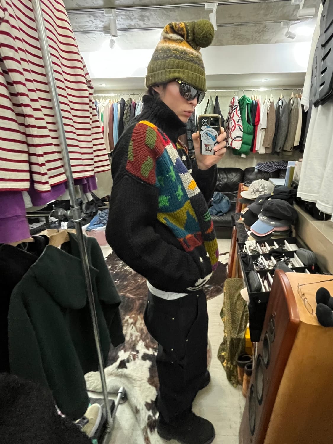 80s VINTAGE KNIT ZIP-UP 상품이미지4