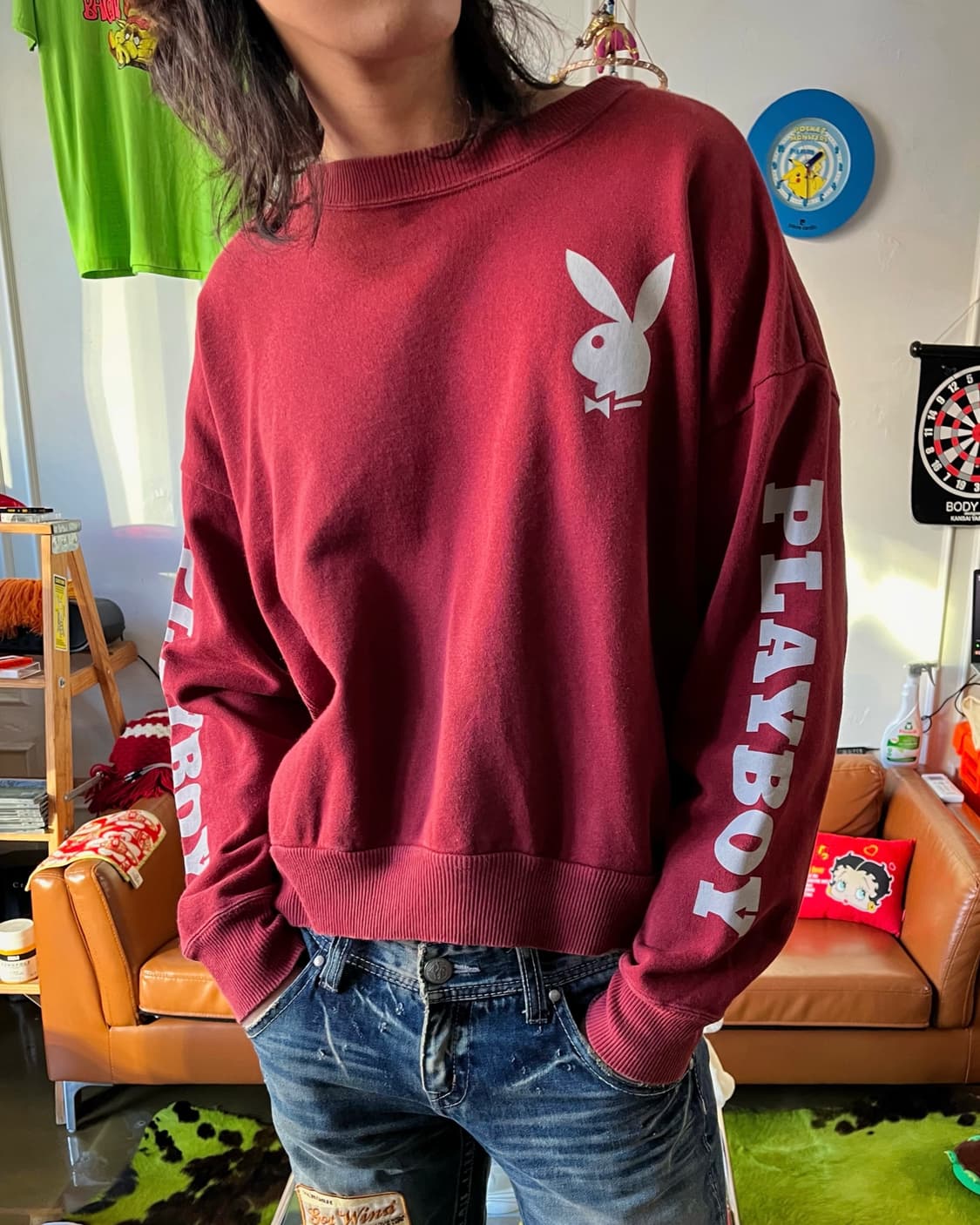 PLAY BOY X MOUSSY Japan Long-Sleeve 상품이미지2