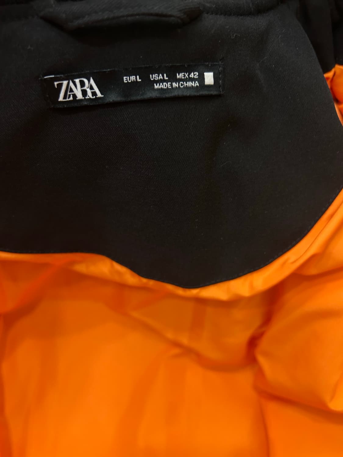 [한국XL]ZARA 레이어드 디테일 봄버 패딩 자켓/블랙 상품이미지7