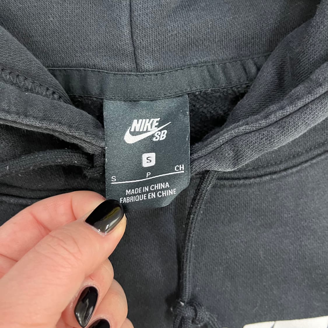 S 나이키 SB 블랙 긴팔 후드티 0128M 상품이미지2