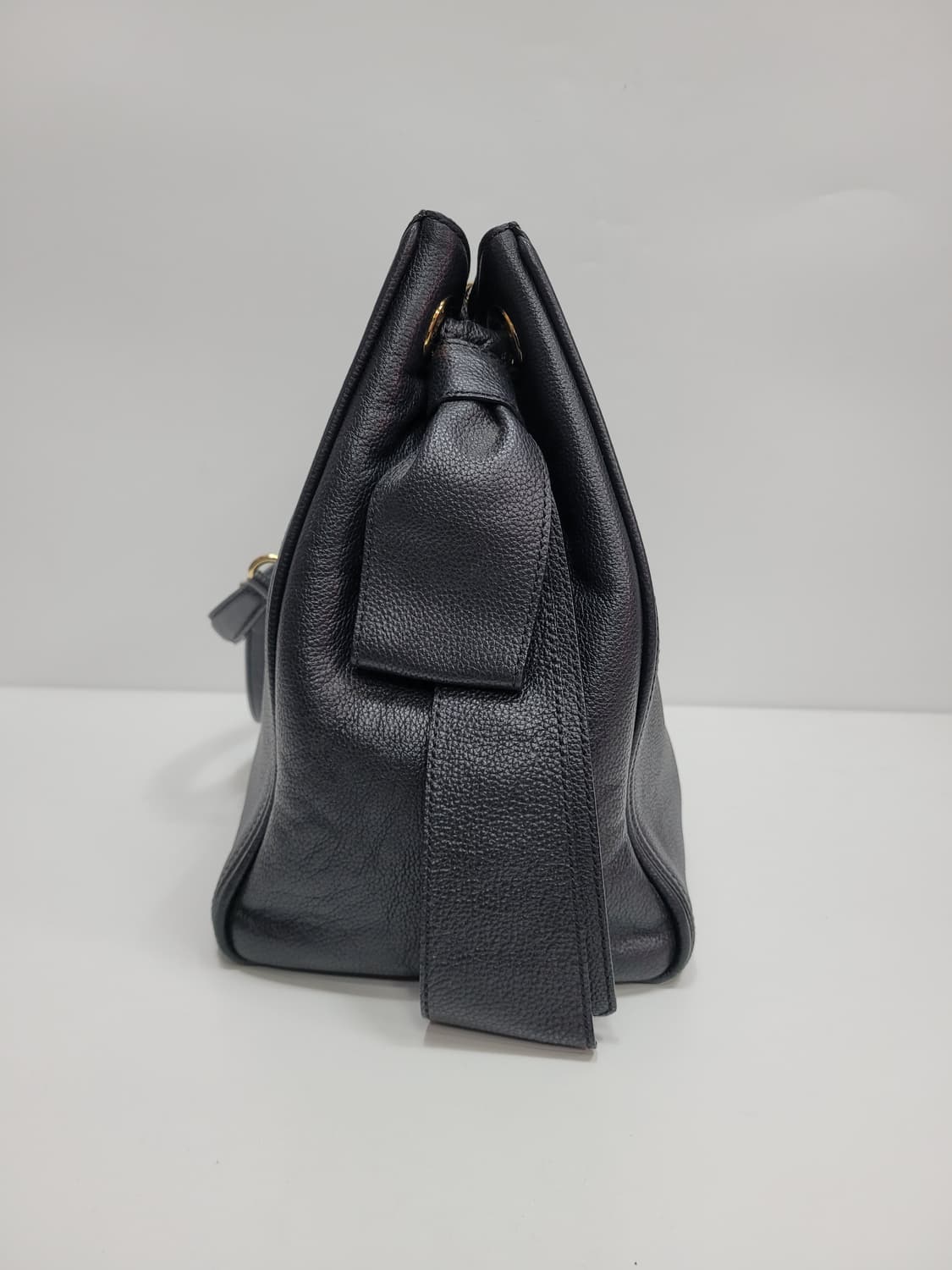 DAKS 닥스 DD로고 가죽 숄드백 / 블랙 상품이미지4