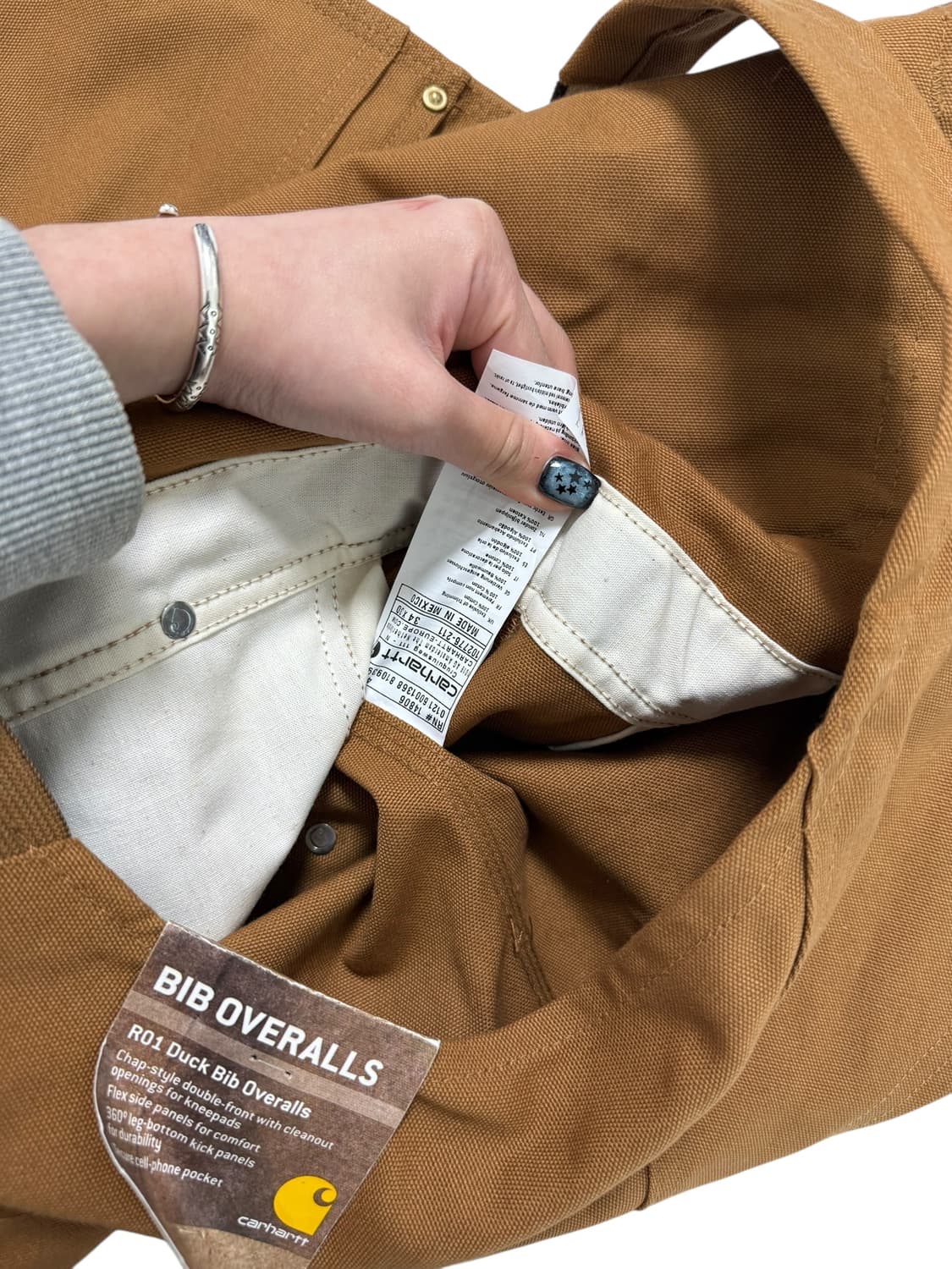 칼하트 브라운 오버롤  상품이미지10