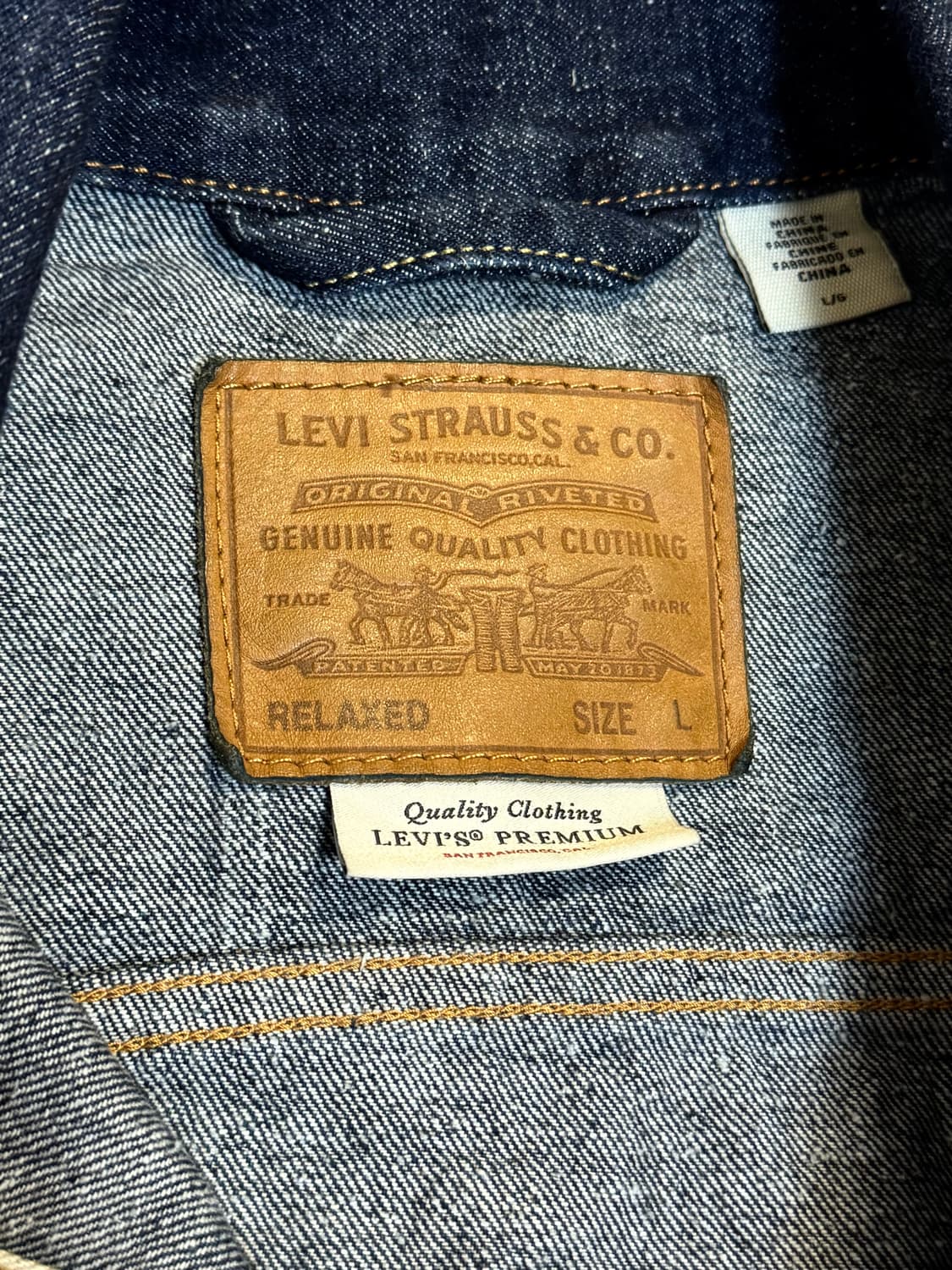 리바이스 프리미엄 type 1 자켓 1세대 상품이미지5