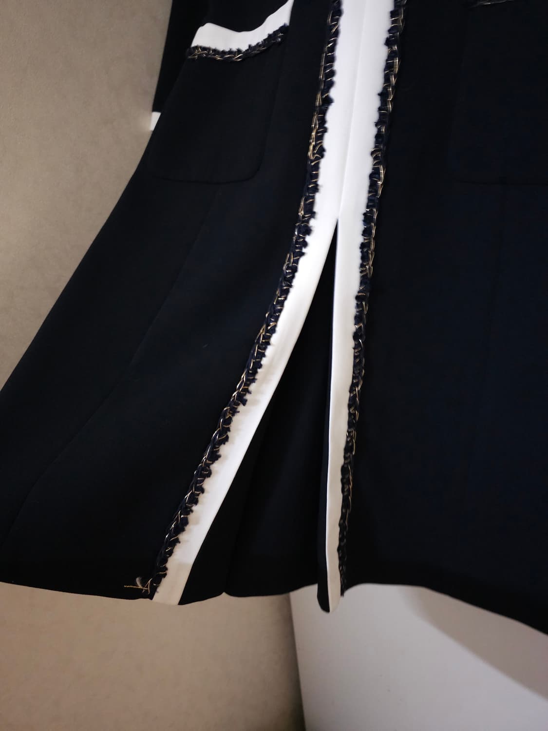 잇미샤 네이비 앤 화이트 배색 원피스 상품이미지4