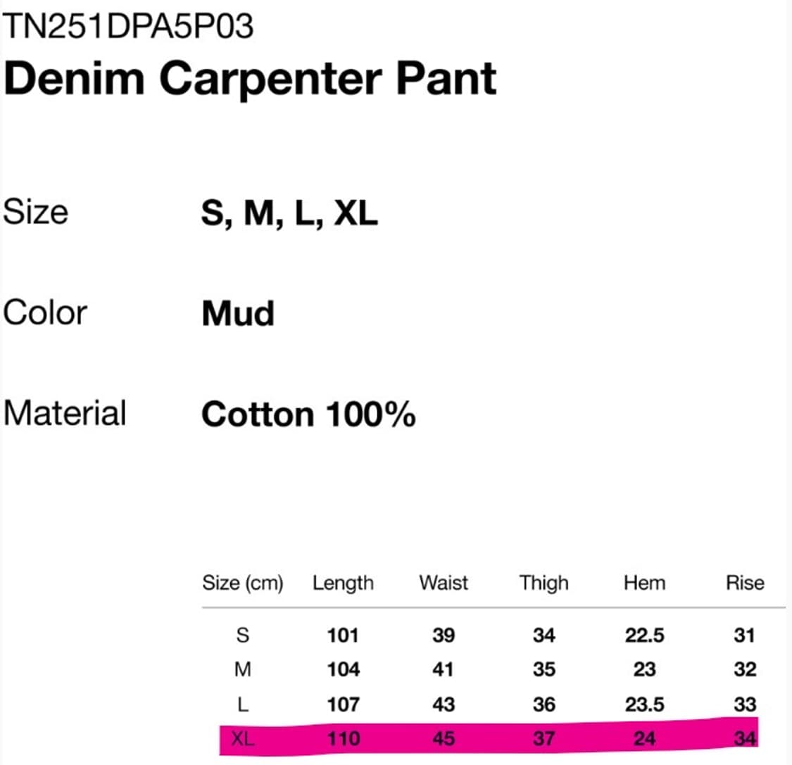 [XL] 디스이즈네버댓 데님 카펜터 팬츠 머드 상품이미지4
