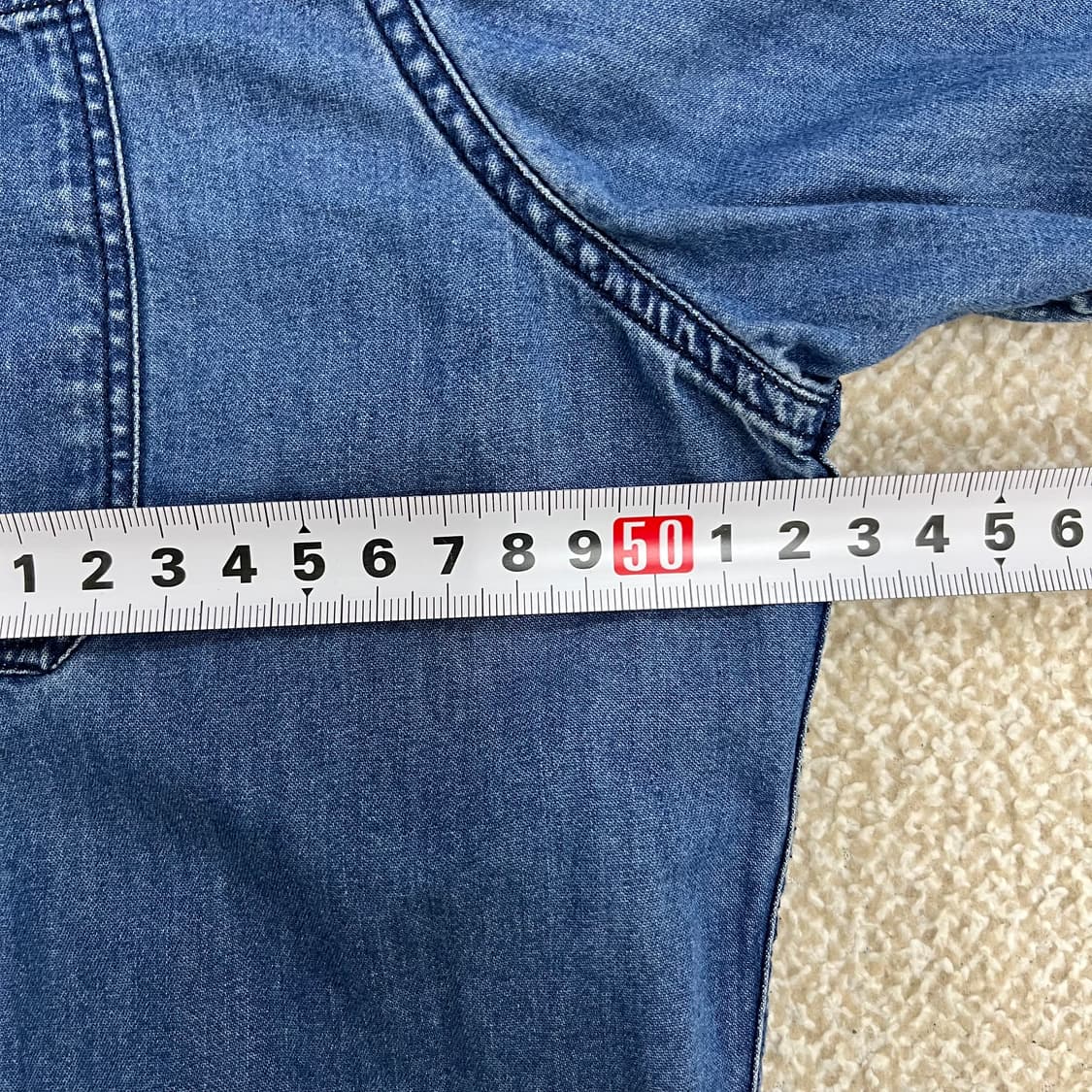 [M] 갭 데님 차이나카라 청남방 셔츠 0107M1 상품이미지8