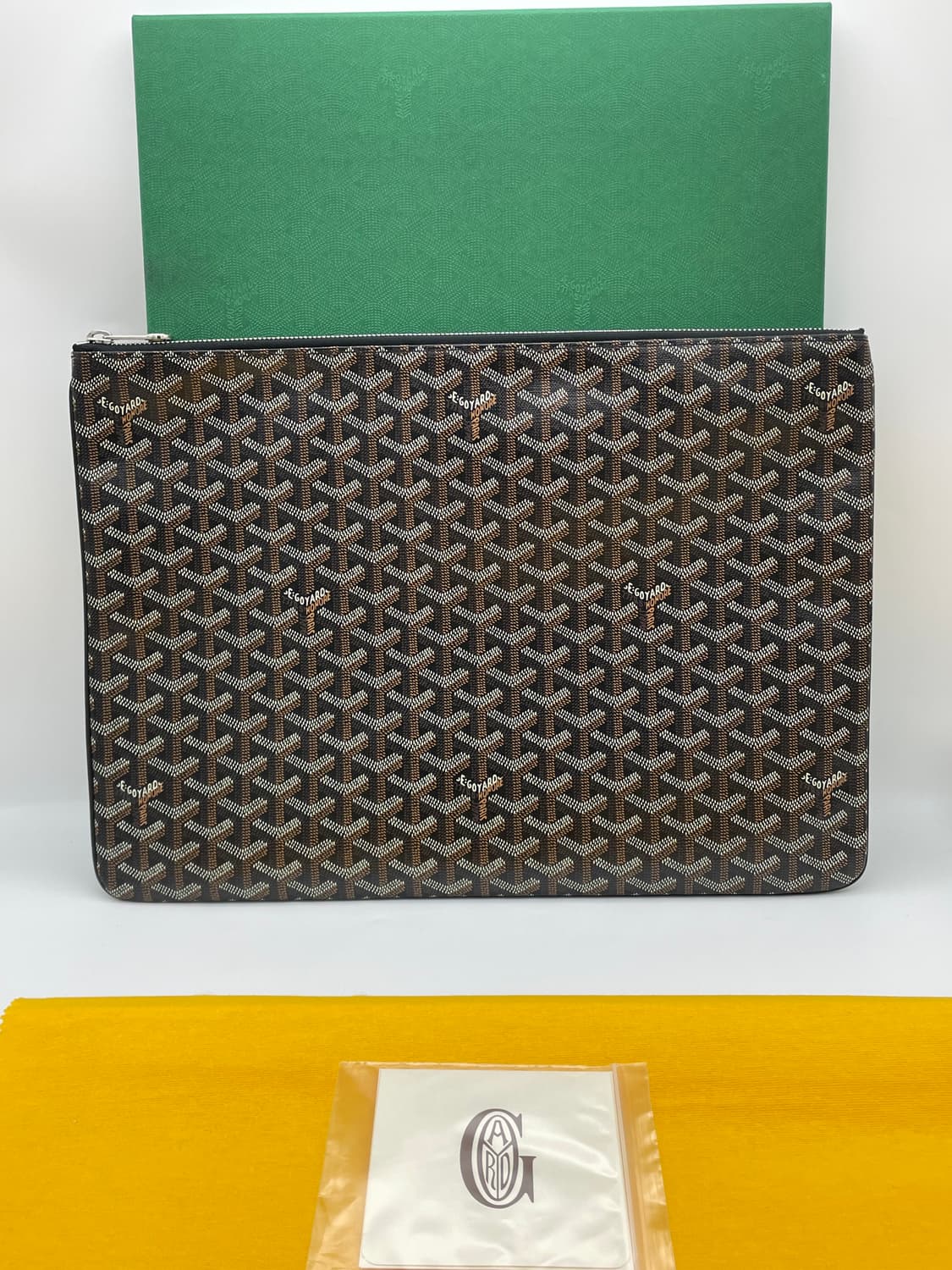 [ 풀구성 / 새상품급 ] 정품 고야드 세나 GM 클러치백 블랙 상품이미지2