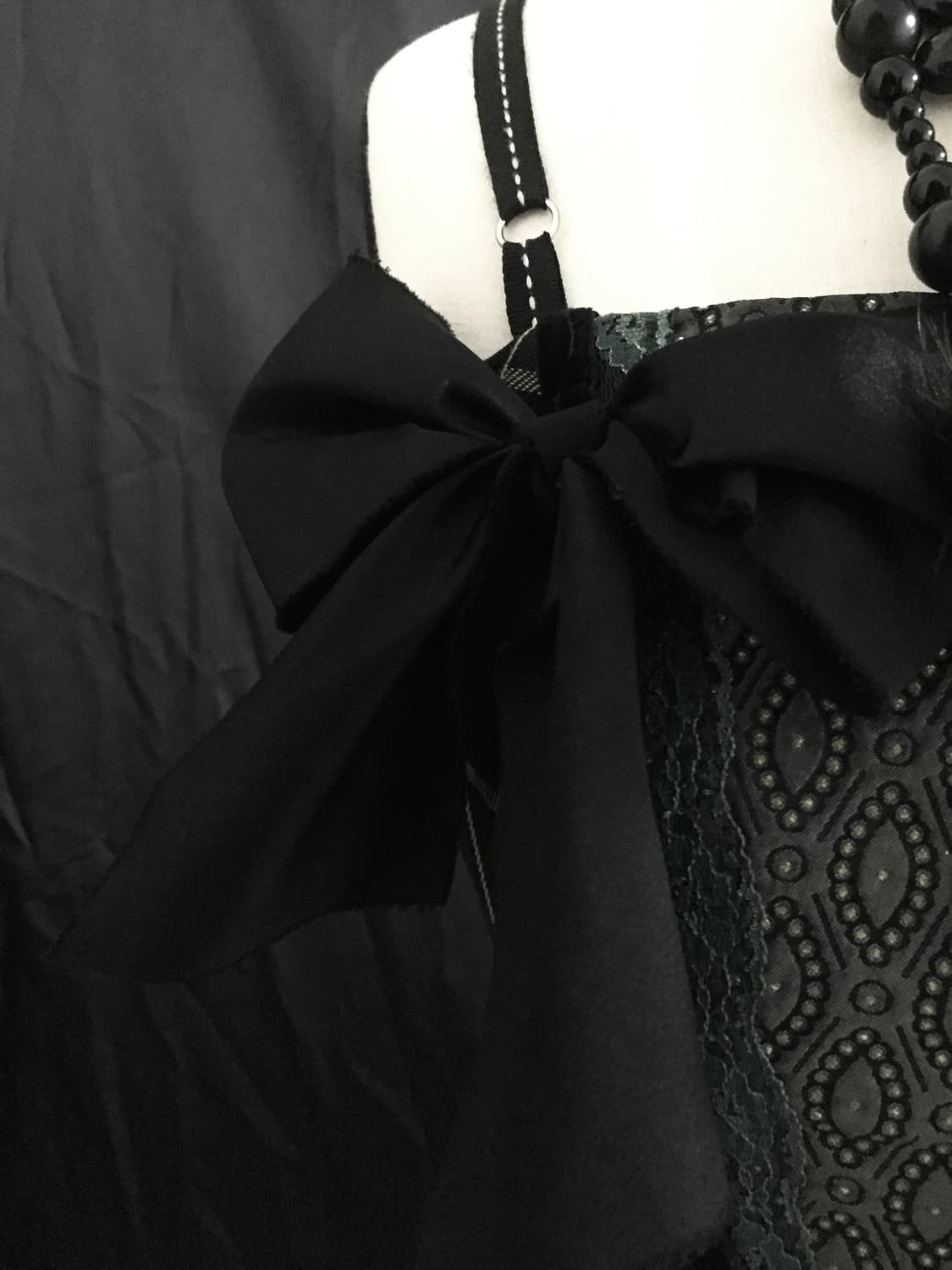 y2k펑크 그런지 고딕 patch mixed laceup dress 상품이미지4