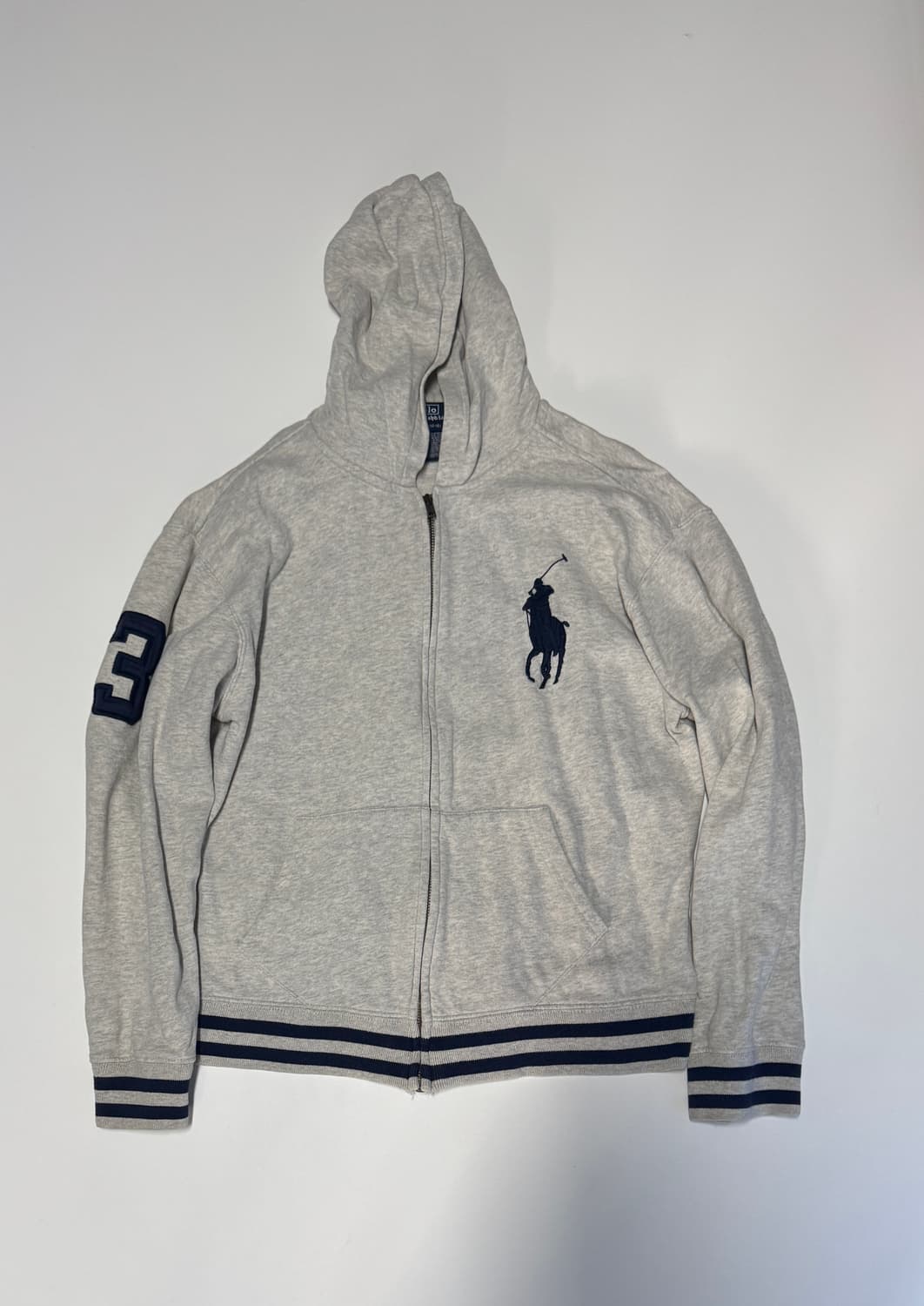 여성 폴로 랄프로렌 키즈 빅 포니 오트밀 후드집업 M 상품이미지1