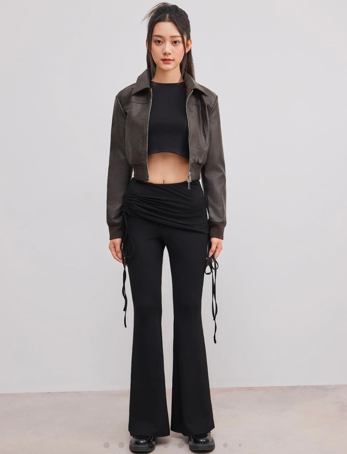 XXS) 샵사이다 플래어 팬츠 상품이미지2