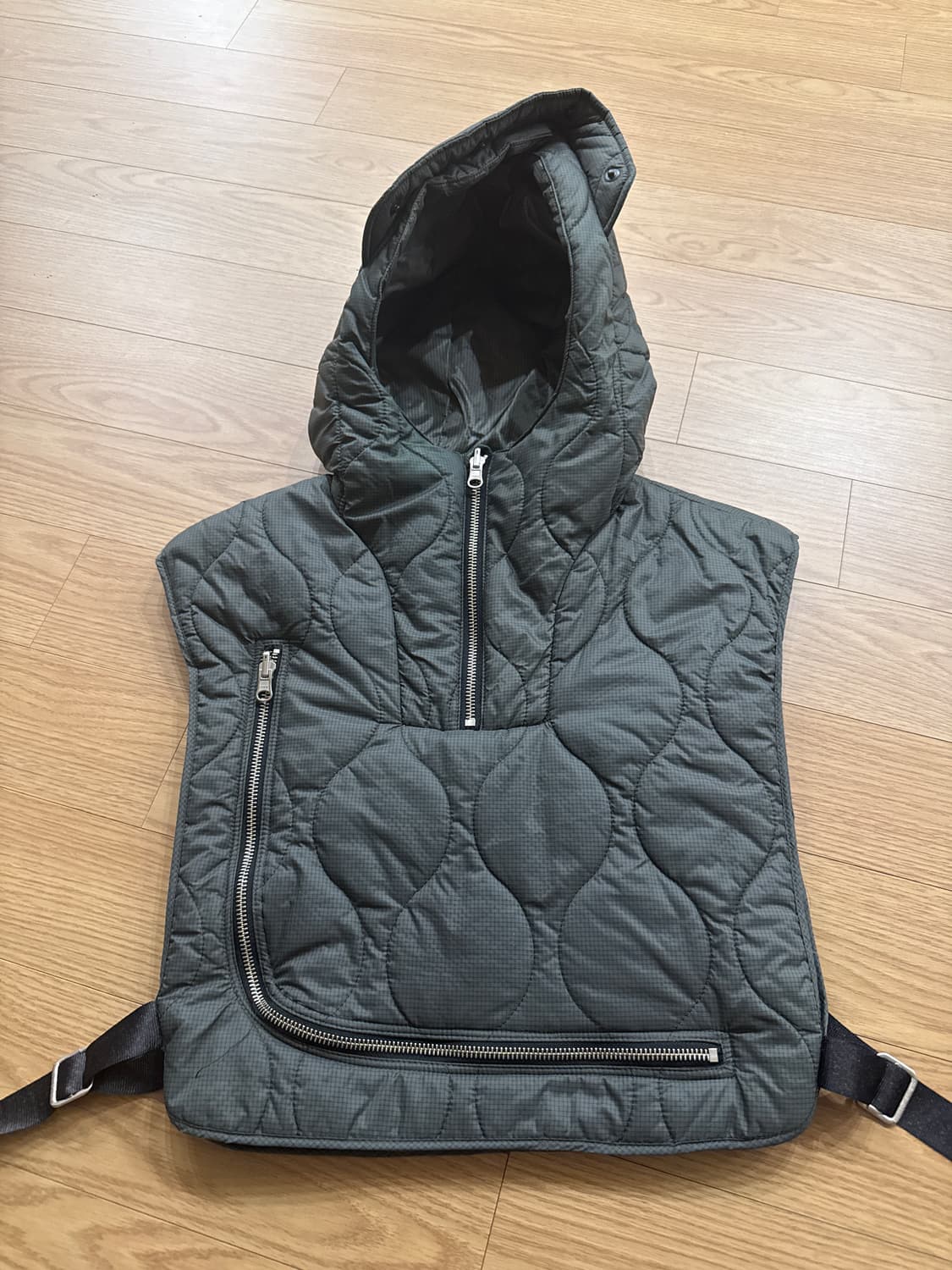 더일마 패딩베스트 카키 상품이미지1