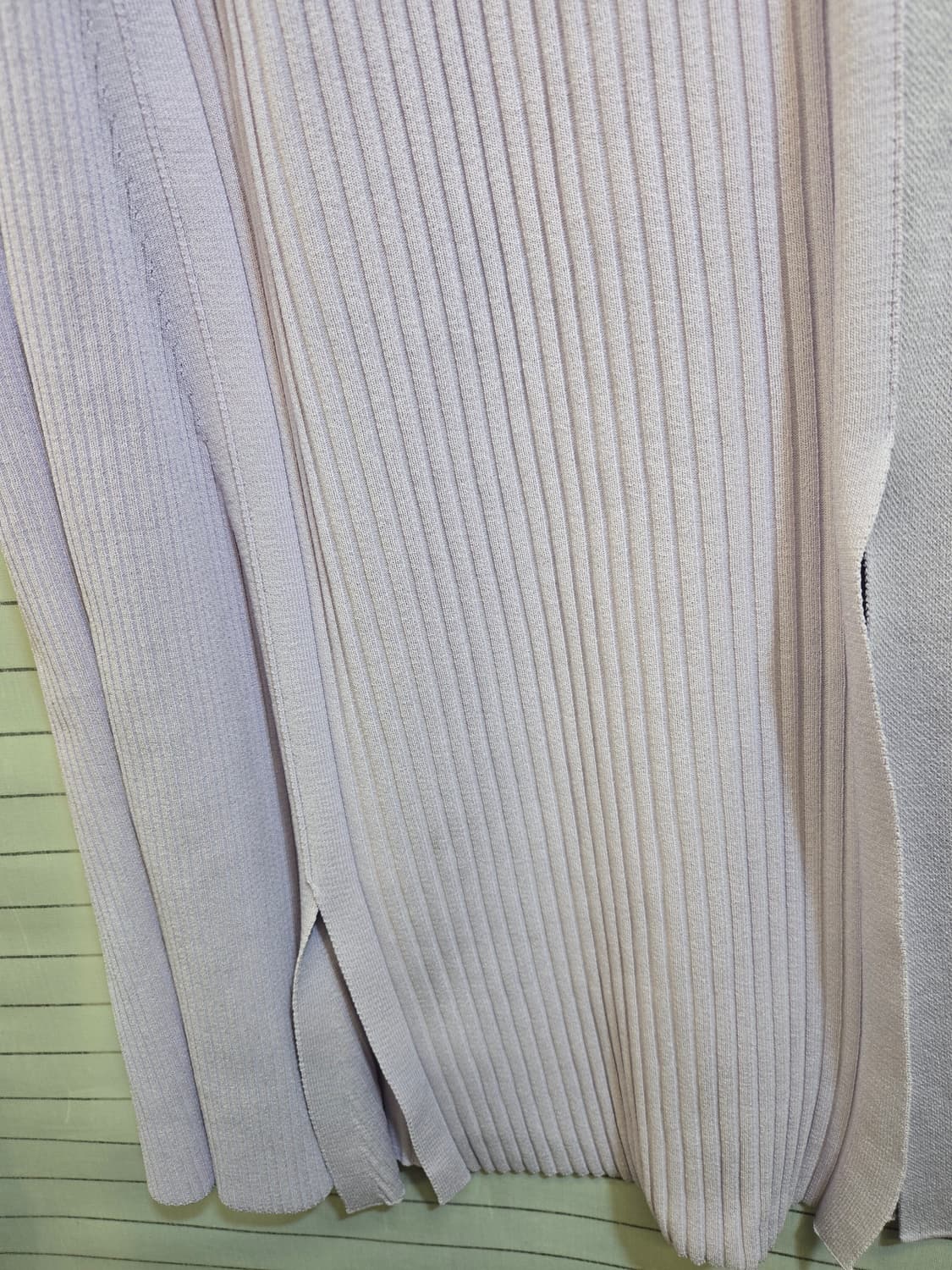 라벤더시스템  니트 롱 스커트 트임 스커트 상품이미지6