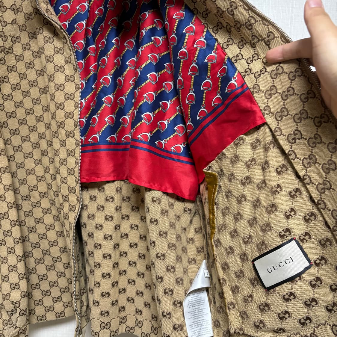 [50/새상품급] 구찌 자카드 집업 자켓 상품이미지3