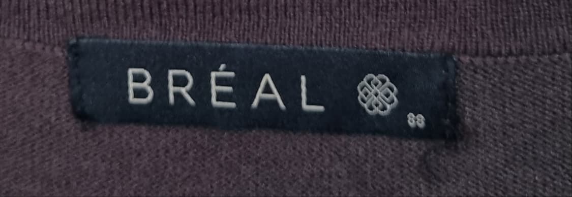 실측 M (66) BREAL 브라운 니트 긴팔 롱 원피스 상품이미지3