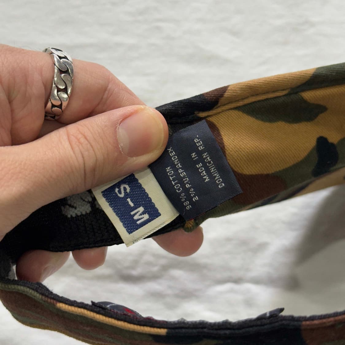 90s 스투시 카모 썬바이저 썬캡 상품이미지4