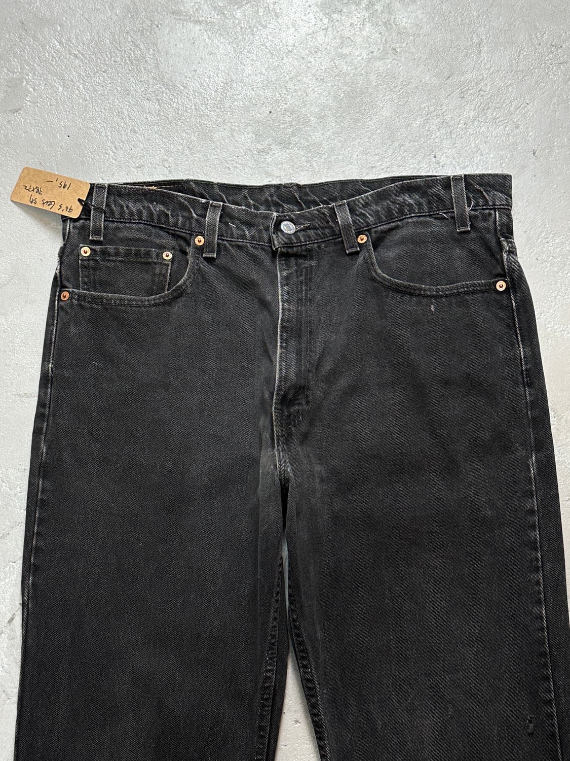 90's USA Made 리바이스 517 블랙 부츠컷 플레어진 상품이미지5
