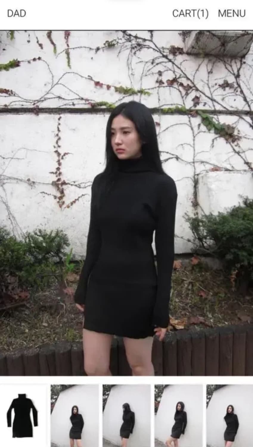 디에이디 터틀넥 드레스 상품이미지1