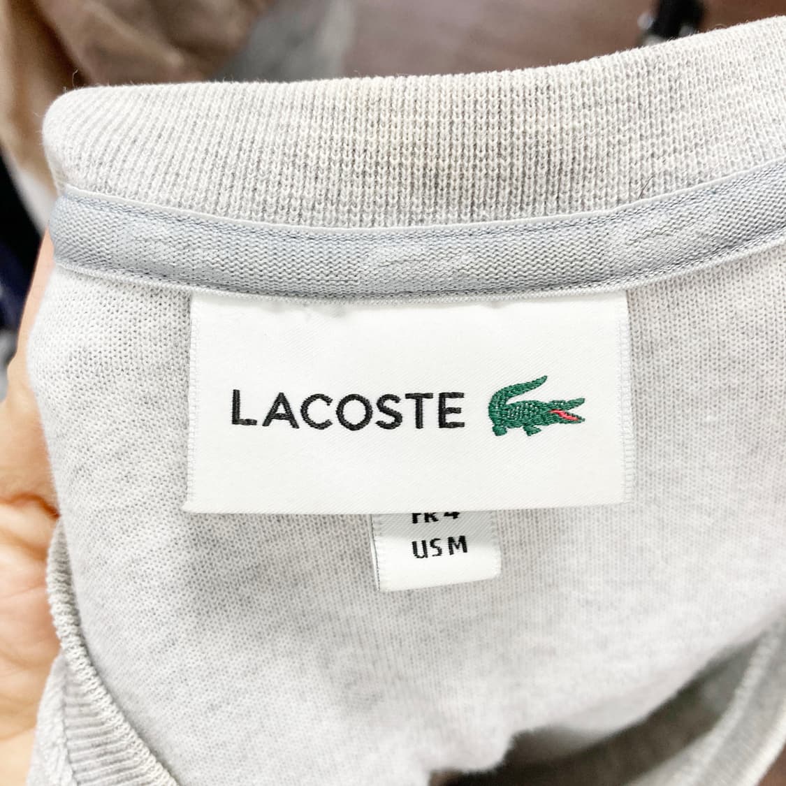 라코스테 남성타올소재 맨투맨 100 상품이미지4