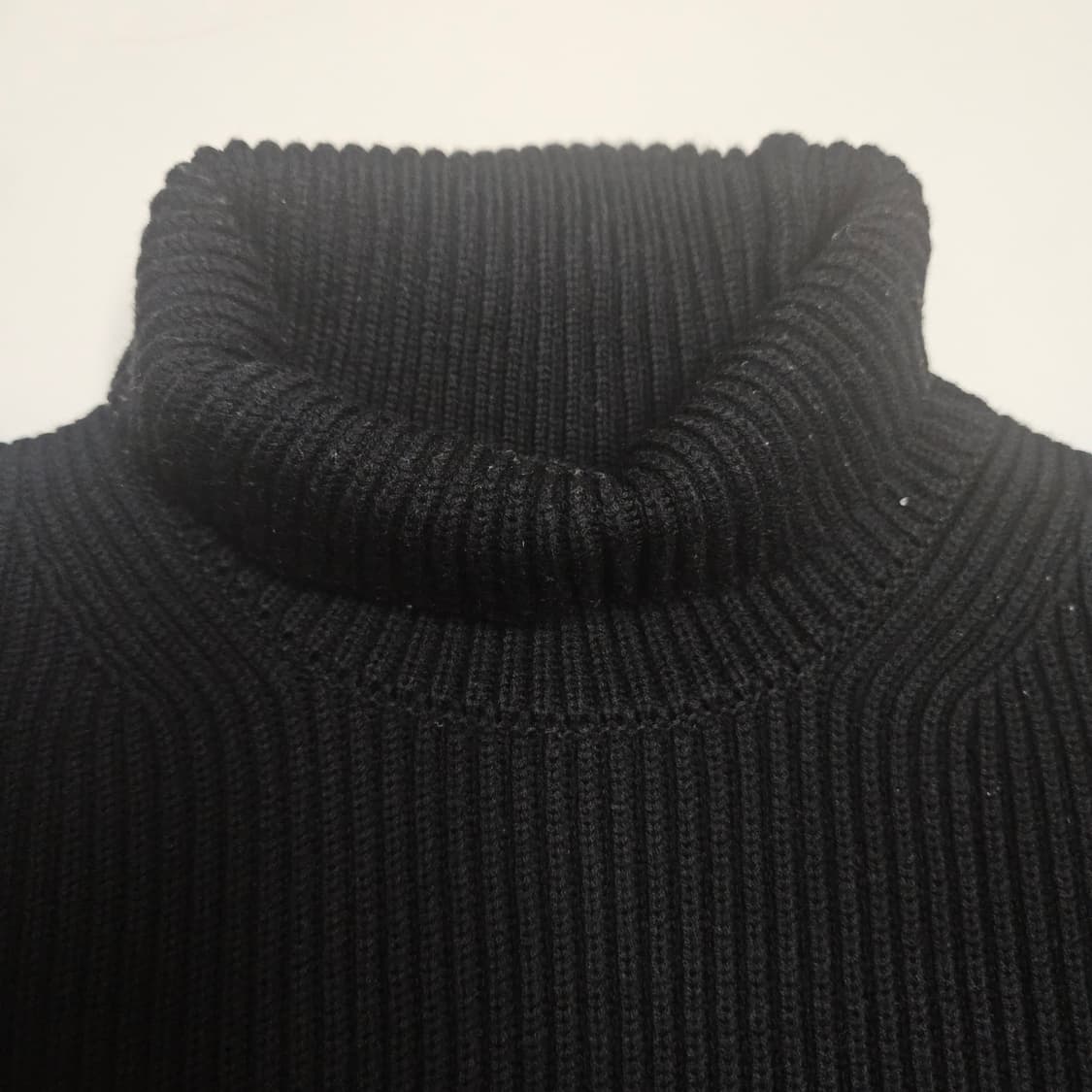 (무료배송) 오라리 슈퍼파인 백울 립니트 터틀넥 / 블랙 / 0사이즈 상품이미지4