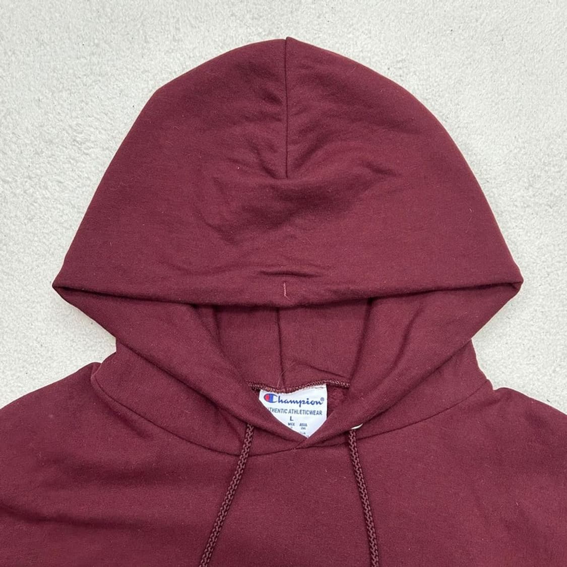 새상품 챔피온 버건디 하버드 컬라지 기모 후드티 L 상품이미지5