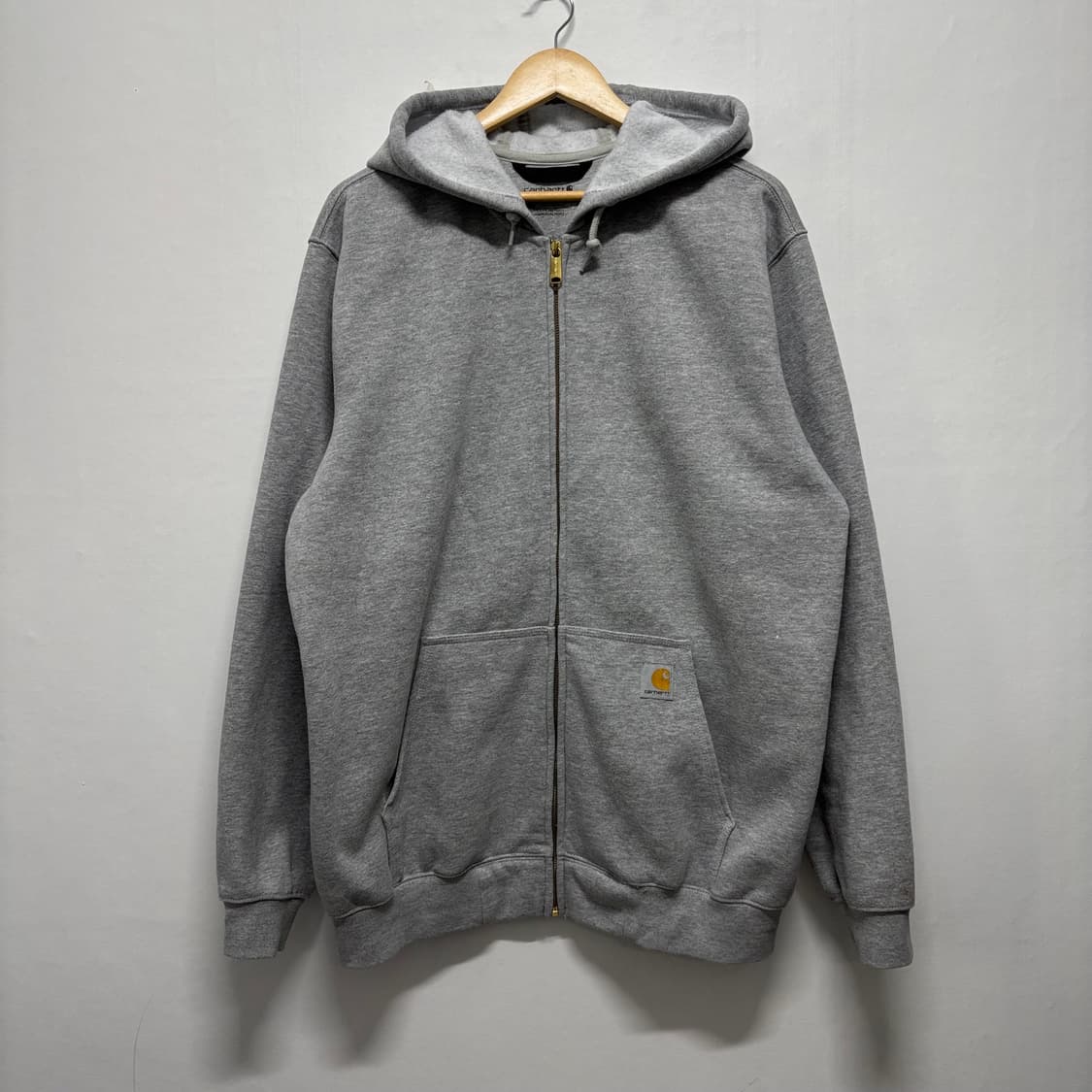 칼하트 그레이 루즈핏 후드집업 상품이미지1