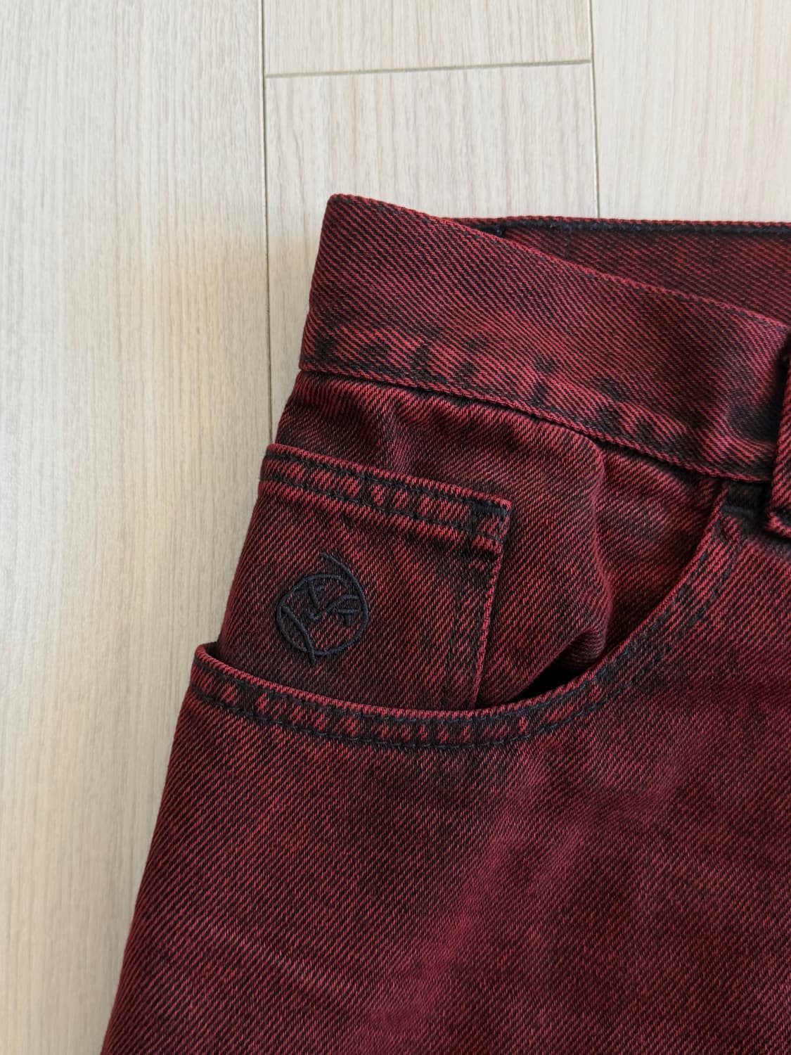 폴라스케이트 빅보이 팬츠 레드블랙 M 상품이미지5