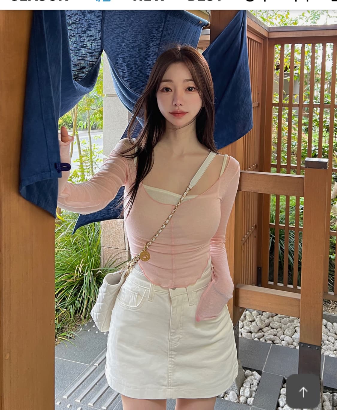 카인다미 발레리나 티 베이비 핑크 레이어드 상품이미지3