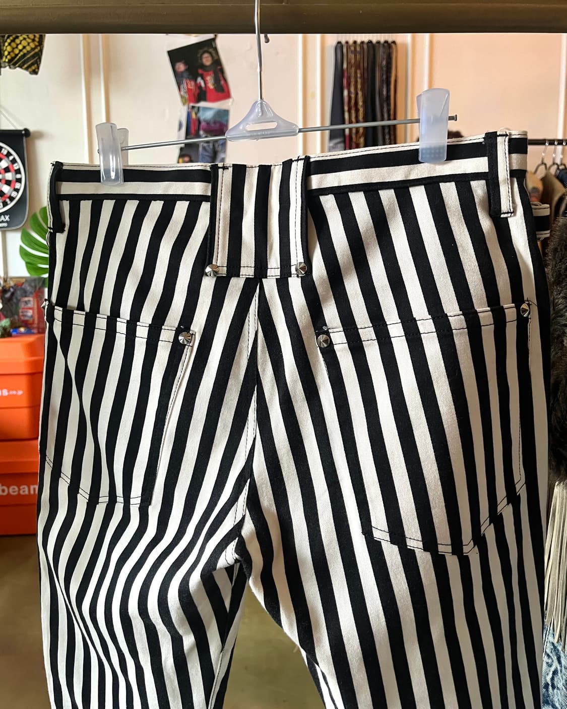 90s MILKBOY Stripe Studed Cotton Pants 상품이미지9