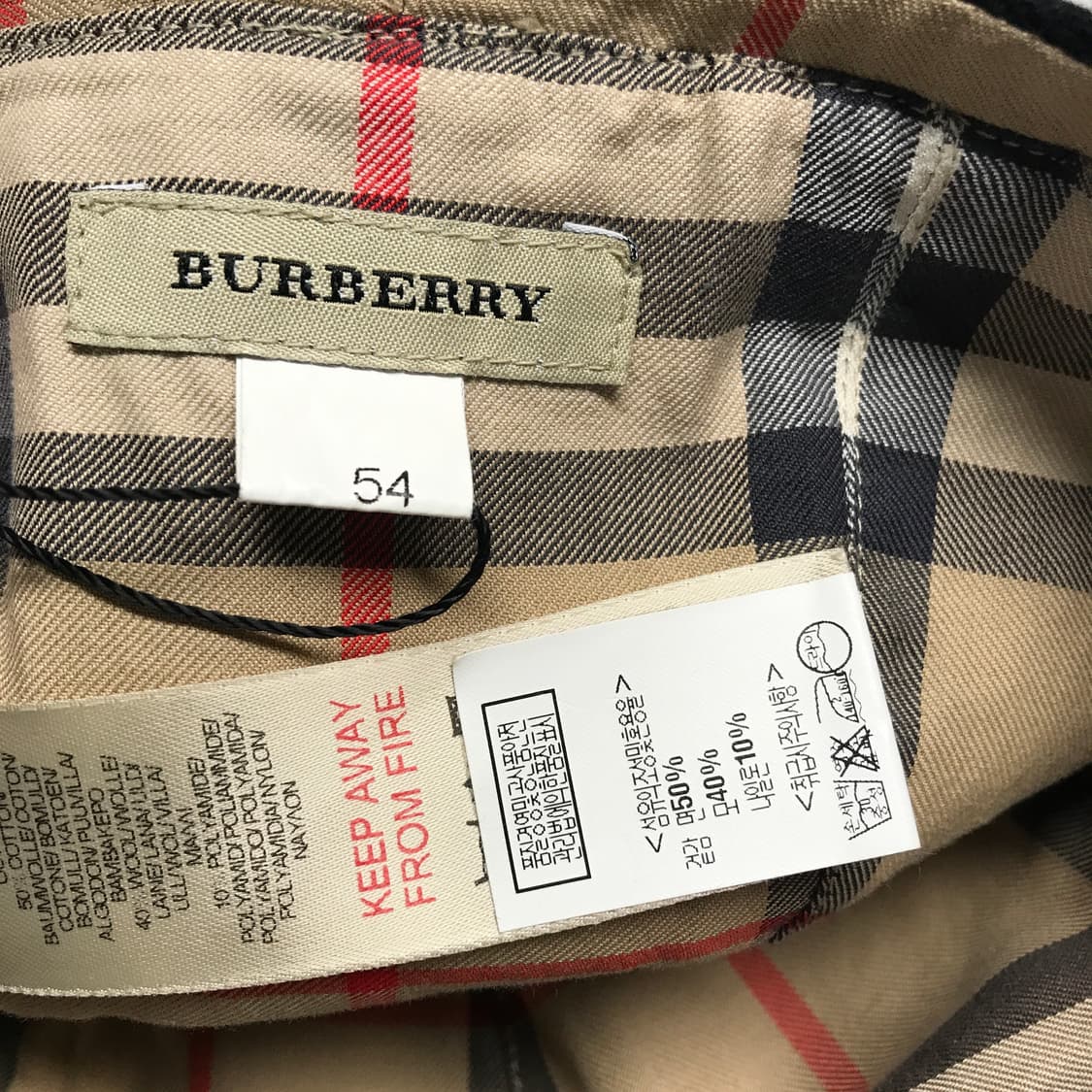 버버리 버킷햇 블랙 54(W) 상품이미지5