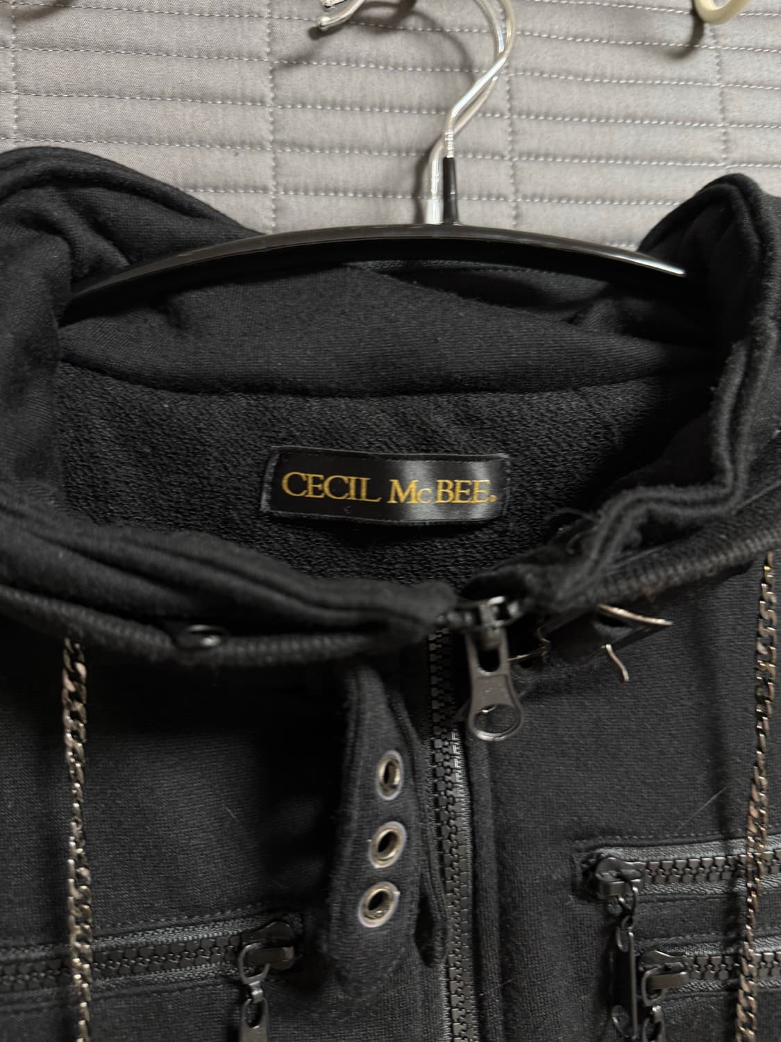 세실맥비 넥버클 하이넥 y2k 투웨이 자켓 후드집업 상품이미지6