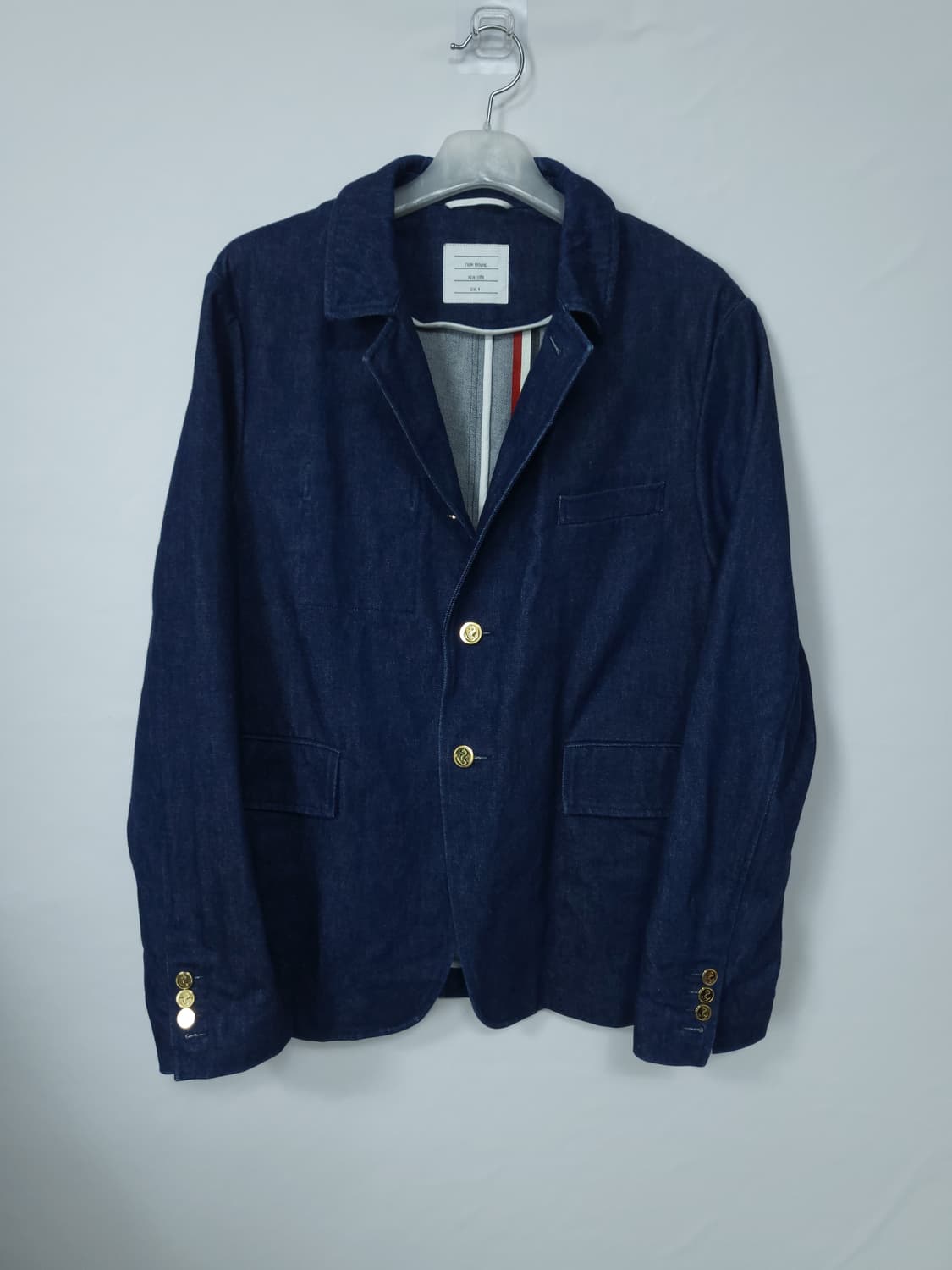 톰브라운(Thom Browne) 데님 코튼 트윌 블레이저 4 상품이미지1