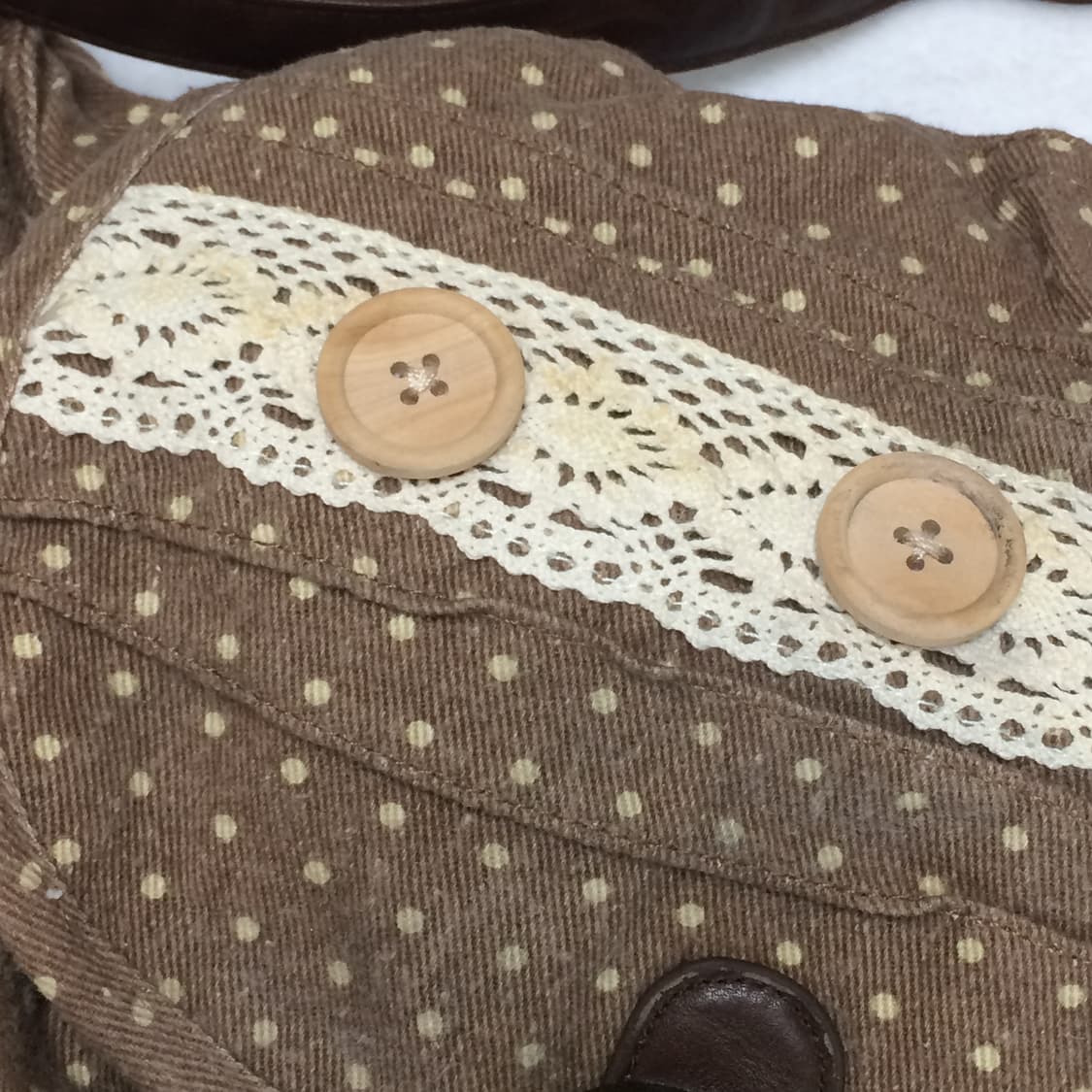 대장 웜톤도트우드단추 크로스백 상품이미지2