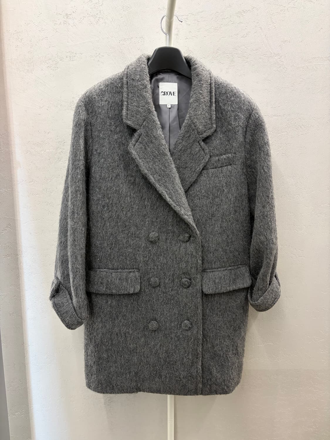 그로브 회색 더블 자켓 F사이즈 상품이미지2