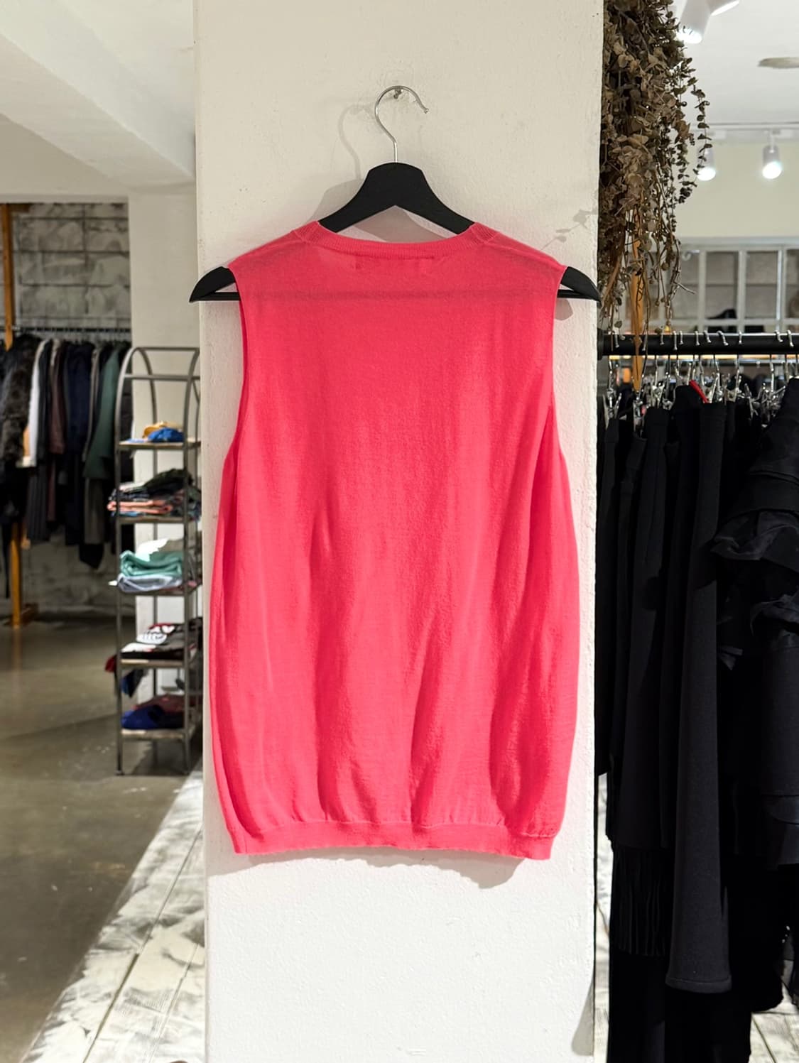 마르니 코랄핑크 브이넥 니트 베스트 상품이미지6