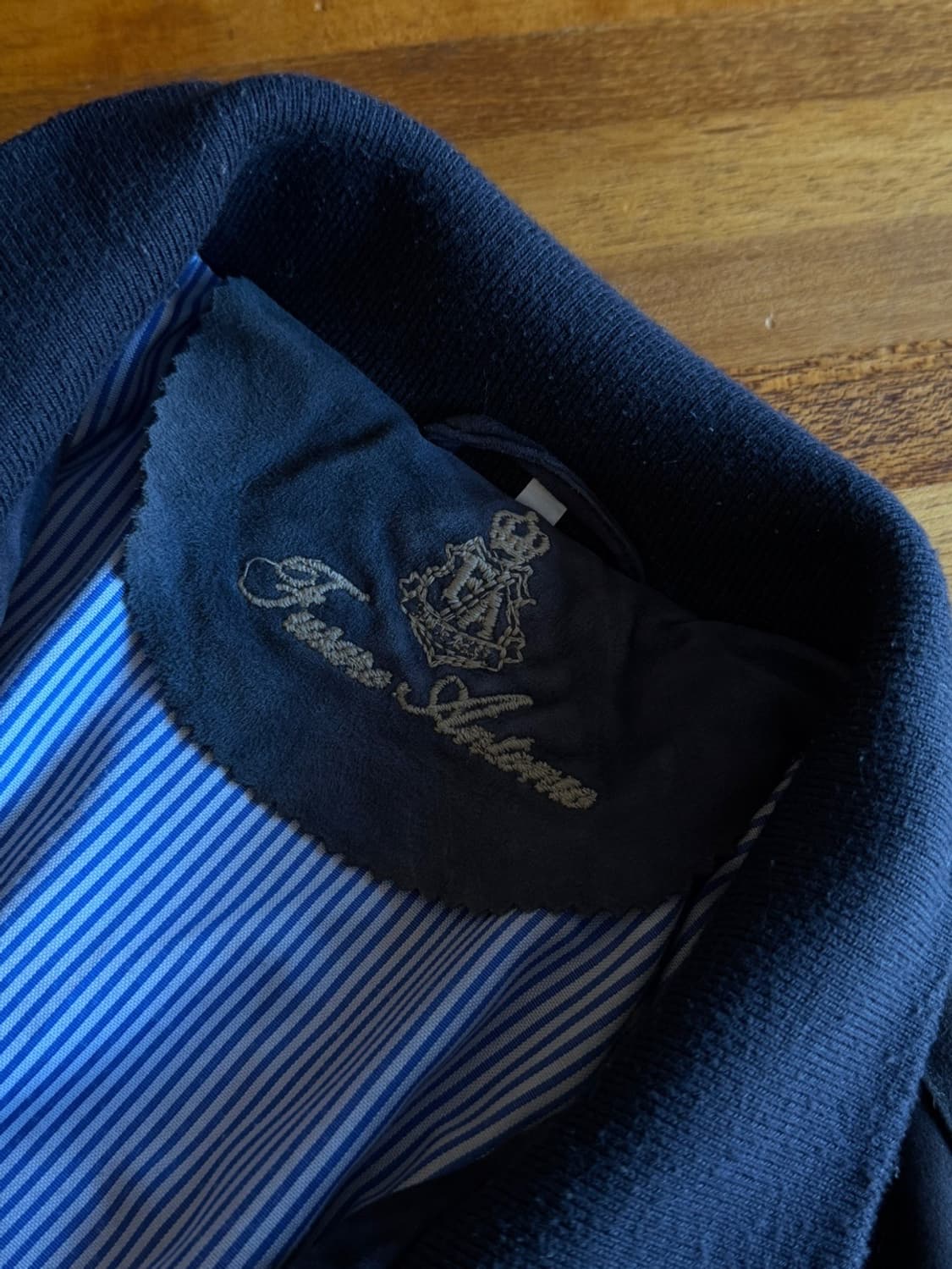 FUSARO ANTONIO 스웨이드 레더 해팅턴 자켓 100 상품이미지3