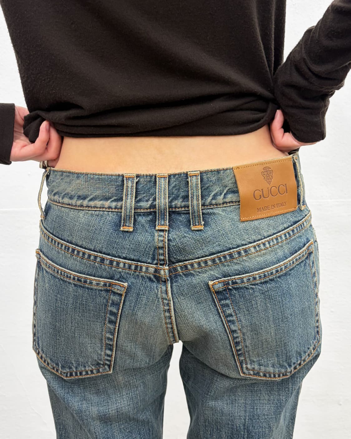 구찌 2007 웹 디테일 데님 팬츠 상품이미지5