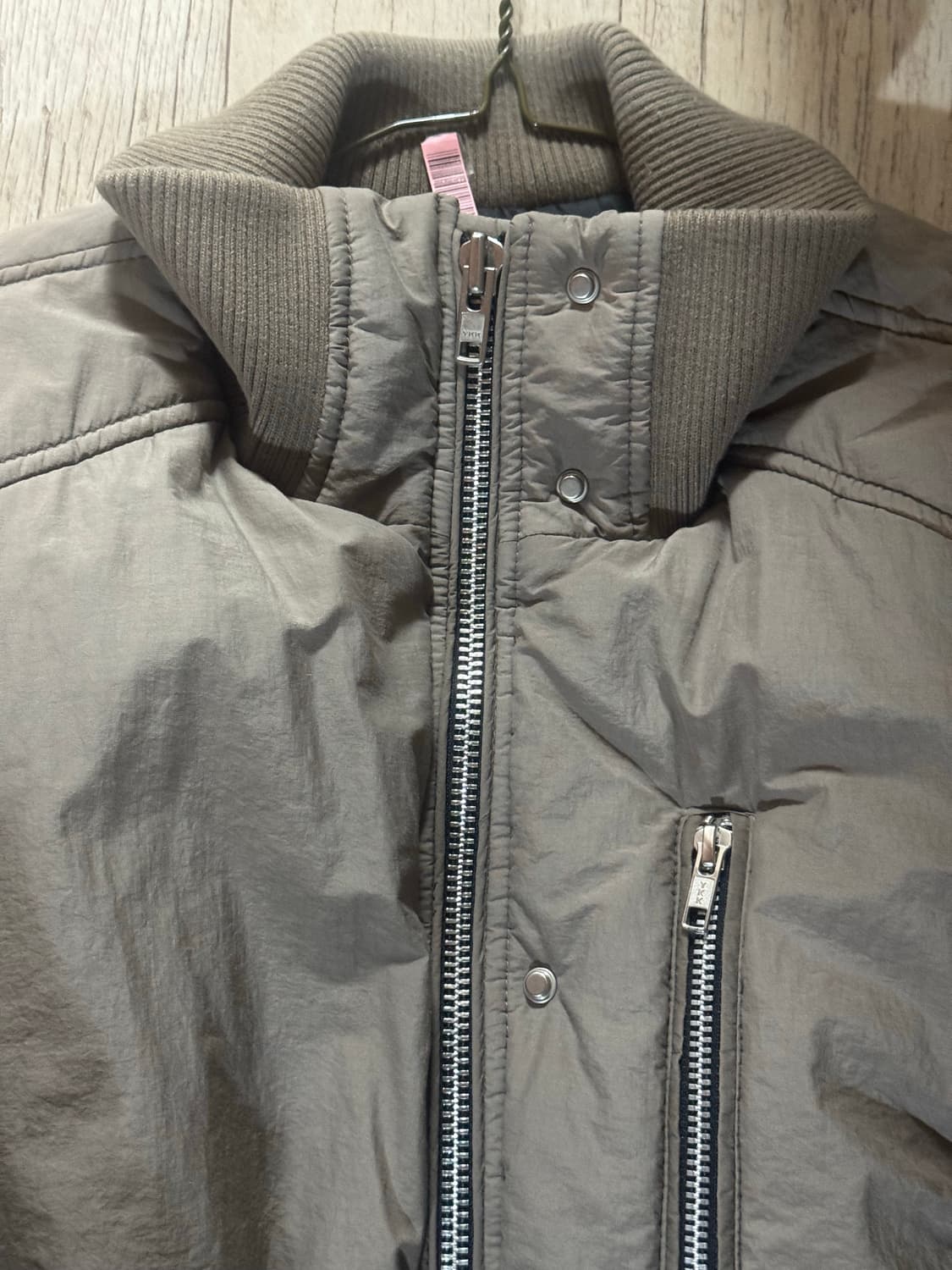 알렌느 하이넥 봄버 카키 베이지 상품이미지3