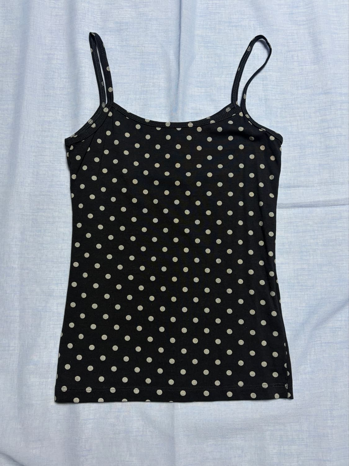 Brandy melville 도트 슬리브리스 네이비 상품이미지1