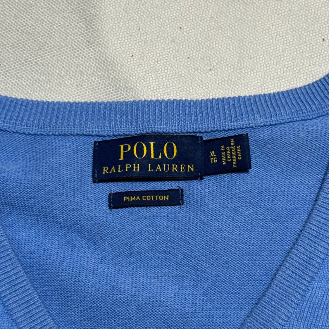 XL 폴로랄프로렌 피마코튼 브이넥 니트 상품이미지4