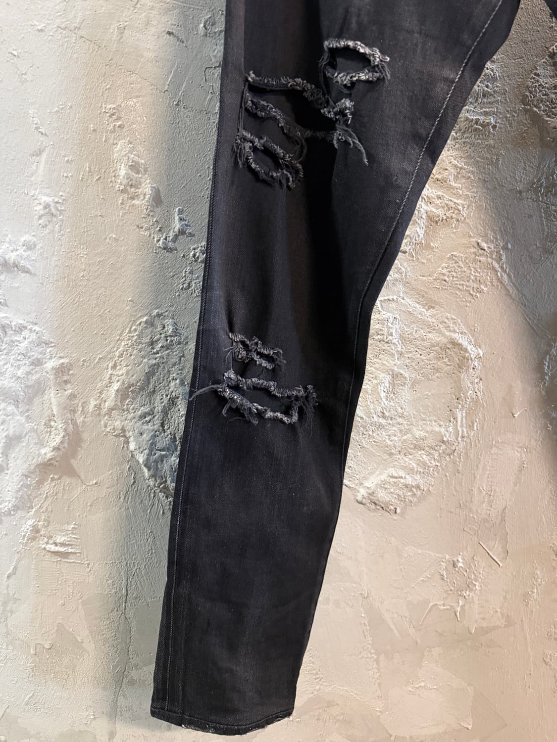 생로랑 파리 디스트로이드 블랙 스키니 데님 팬츠 30 상품이미지2